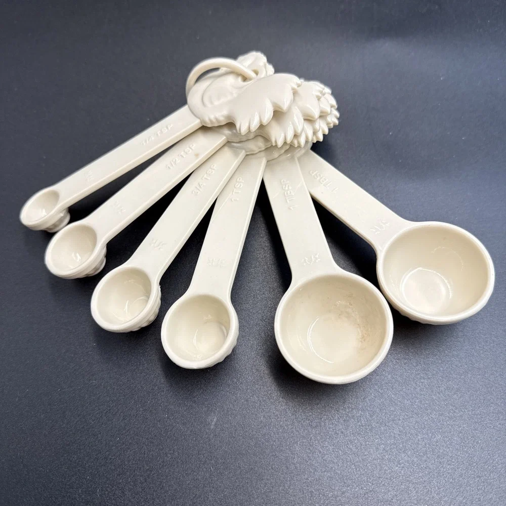 Paula Deen Chicken Rooster Measuring Spoons Set‎ Of 6 (extra 1T) Plastic